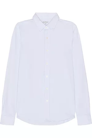 Rhone Slim Fit Commuter Shirt in Baby Blue.