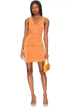 LIKELY Women Bodycon Dresses - Maira Dress in Orange.