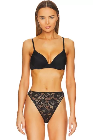 Natori Minimal Convertible Pushup Bra in Black.