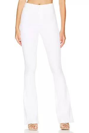 7 for all Mankind Ultra High Rise Skinny Boot in White.