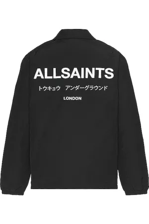 AllSaints Underground Coach Jacket in Black.