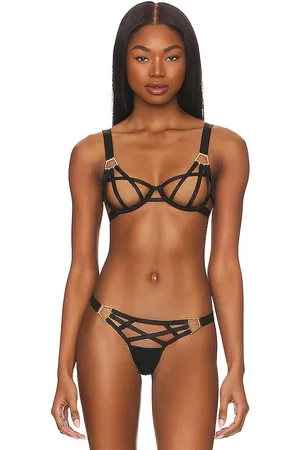 BlueBella Salma Open Wired Bra in Black.