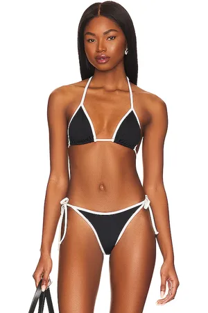 L*Space Lotus Bikini Top in Black. - size M (also in S, XS)