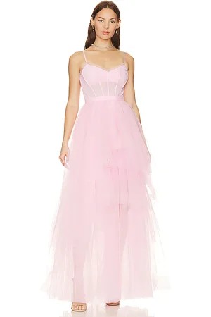 BCBG Max Azria Corset Tiered Gown in Pink. - size 4 (also in 6, 8)