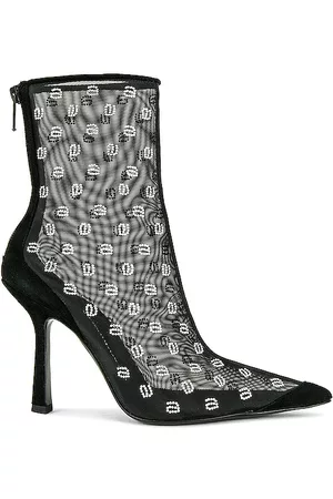 Alexander Wang Delphine 105 Crystal Boot in Black.