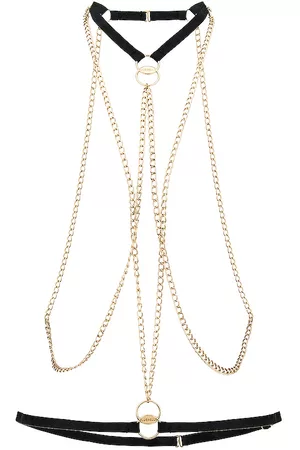 BlueBella Women Nightdresses & Shirts - Theodora Chain Harness in Black.