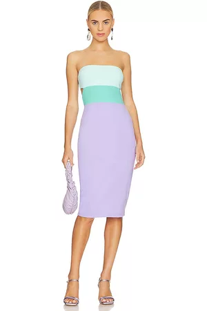 Susana Monaco Colorblocked Tube Dress in Lavender.