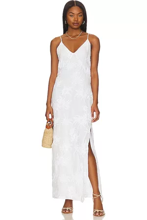 RAG&BONE Larissa Embroidered Slip Dress in White.