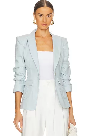 Cinq A Sept Louisa Jacket in Baby Blue.
