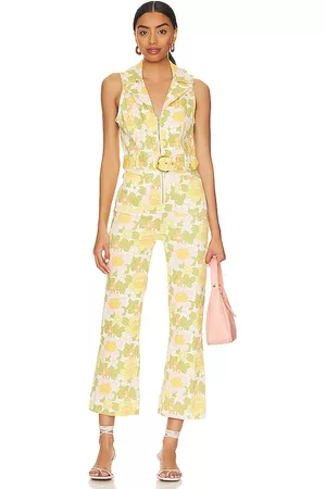 Show Me Your Mumu Jacksonville Cropped Jumpsuit in Yellow.