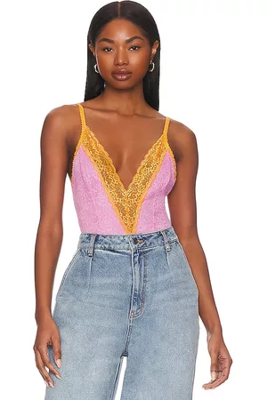Privacy Please Ginny Bodysuit in Pink.