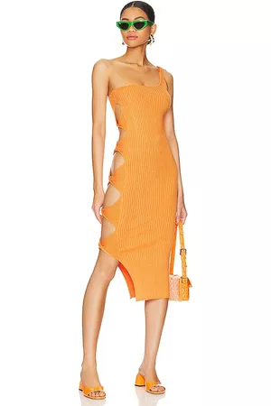 superdown Gracie Cut Out Dress in Orange.