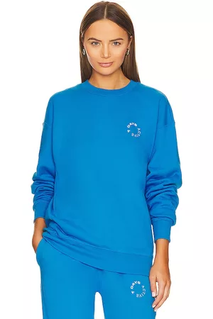 7 DAYS ACTIVE Women Sweaters - Organic Crew Neck in Blue.
