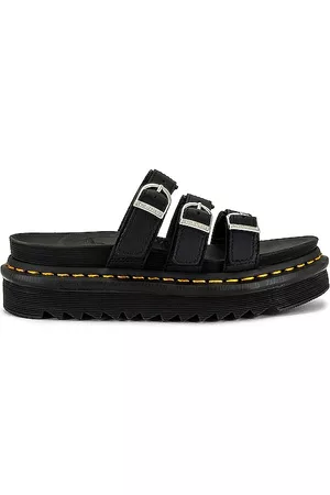 Dr. Martens Women Slide Sandals - Blaire Slide in Black.