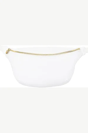 Stoney Clover Lane Classic Jumbo Fanny Pack in White.