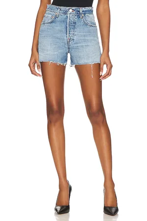 GRLFRND Jules Super High Rise Vintage Short in Denim-Medium. - size 23 (also in 31, 32)