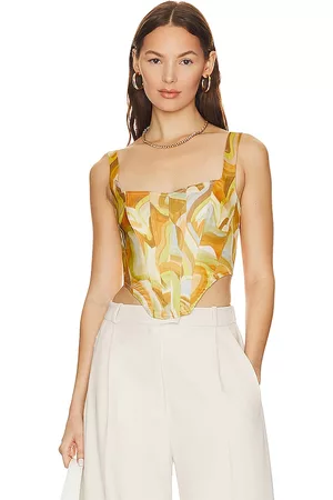 Bardot Women Bras - Tiani Corset Bustier in Yellow.