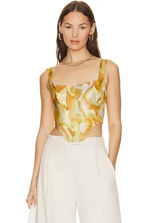 Bardot Tiani Corset Bustier in Yellow. - size 12 (also in 4)