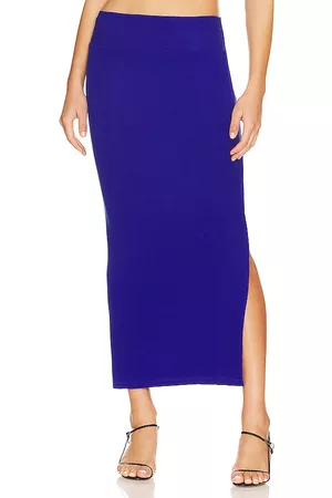 ENZA COSTA Essential Skirt in Royal.