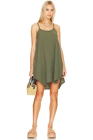Bobi Hanky Dress in Olive.