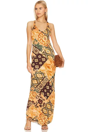 Savannah Morrow Women Maxi Dresses - Luzia Dress in Orange.