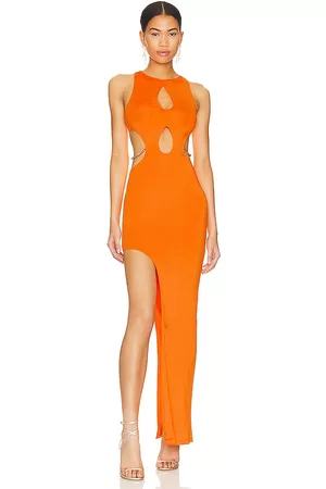 superdown Women Maxi Dresses - Dallas Cut Out Dress in Orange.