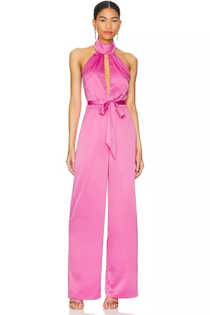 MORE TO COME Women Jumpsuits - Janece Keyhole Jumpsuit in Pink.