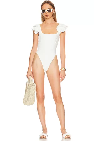 Tularosa Women Swimsuits - Marnay One Piece in White.
