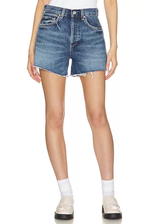Citizens of Humanity Women Vintage Jeans - Annabelle Long Vintage Relaxed Short in Blue.