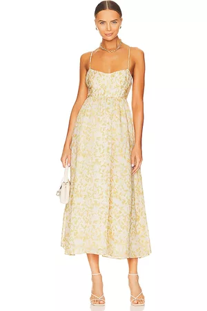 Bardot Women Midi Dresses - Milika Midi Dress in Yellow.