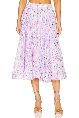 Bardot Women Midi Skirts - Mirabelle Midi Skirt in Lavender.