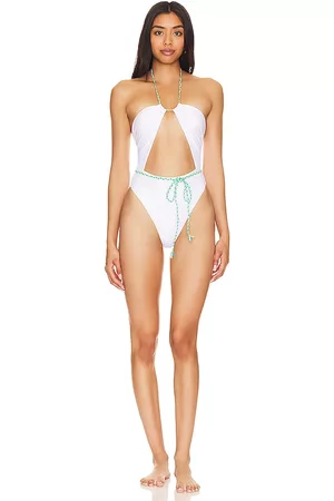 Lovers And Friends Women Swimsuits - Waterfall One Piece in White.