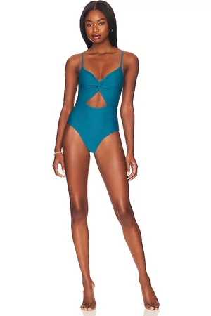 L*Space Women Swimsuits - Kyslee Classic One Piece in Teal.