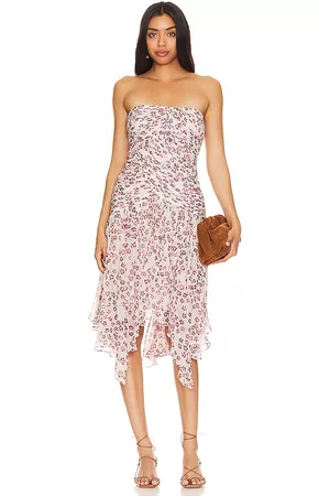 Joie Women Midi Dresses - Vivienne Dress in Lavender.