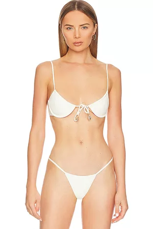 Camila Coelho Women Bikini Tops - Franny Top in Ivory.