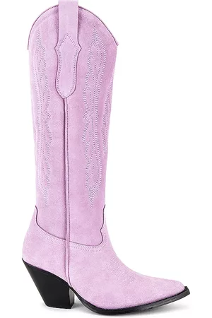 Toral Women Heeled Boots - Fiona Boot in Lavender.