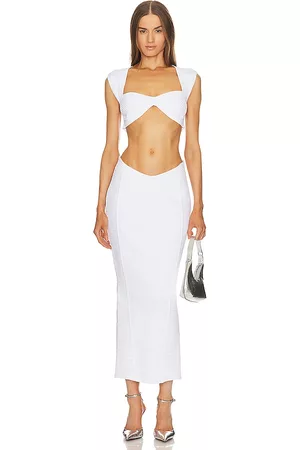Retrofete Women Maxi Dresses - Tempo Dress in White.