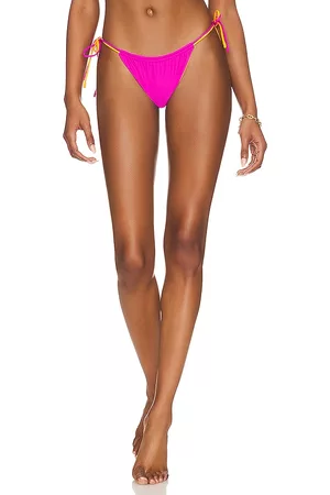 VDM Women Bikini Bottoms - Jolie Reversible Bikini Bottom in Fuchsia,Tangerine.