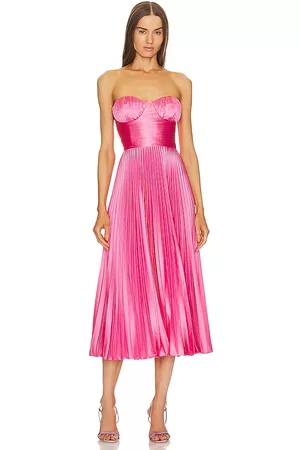 AMUR Women Strapless Dresses - Kin Strapless Dress in Pink.