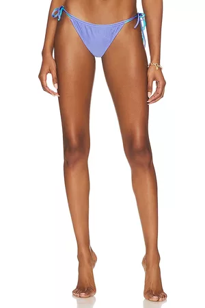 VDM Women Bikini Bottoms - X REVOLVE Jolie Reversible Bikini Bottom in Purple,Teal.