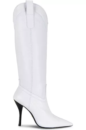 Stuart Weitzman Women Heeled Boots - Outwest 100 Boot in White.