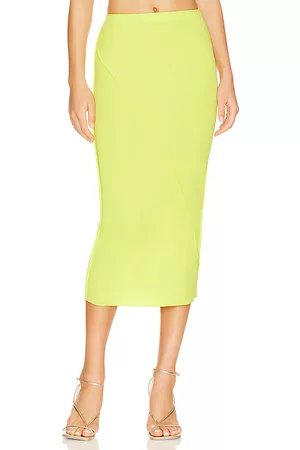 L'Academie Women Midi Skirts - Kellan Midi Skirt in Green.