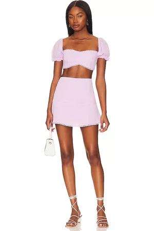 MORE TO COME Women Bodycon Dresses - Fiona Skirt Set in Lavender.