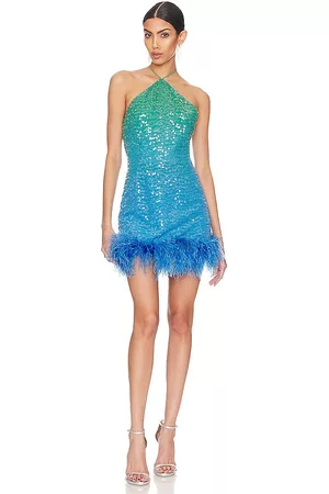 Sau Lee Women Party Dresses - Jewel Dress in Blue.