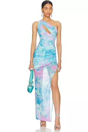 MAJORELLE Women Evening Dresses - Dorothea Gown in Blue.