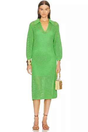 Equipment Women Midi Dresses - Remy Dress in Green.