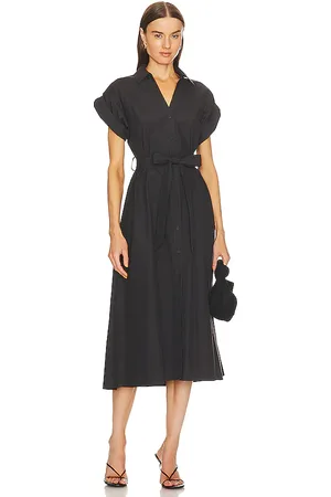 BROCHU WALKER Fia Belted Dress in Black. - size L (also in S, XS)
