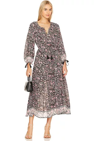 Cleobella Women Midi Dresses - Diera Kaftan Midi Dress in Black.