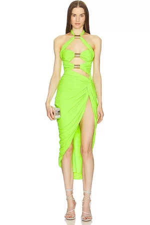 Michael Costello Women Midi Dresses - X REVOLVE Chelsie Midi Dress in Green.