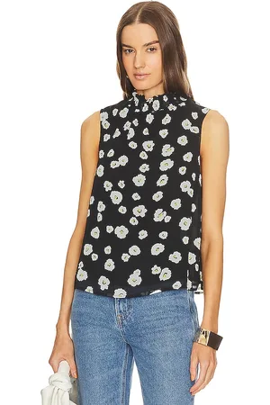 Sanctuary Women Tops - Smocked Neck Popover in Black.
